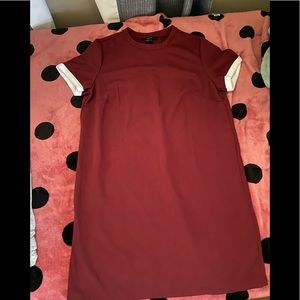 New Medium Burgundy T-shirt dress